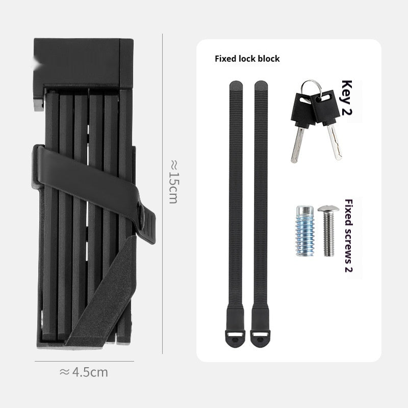 Candado plegable portátil para bicicleta de montaña