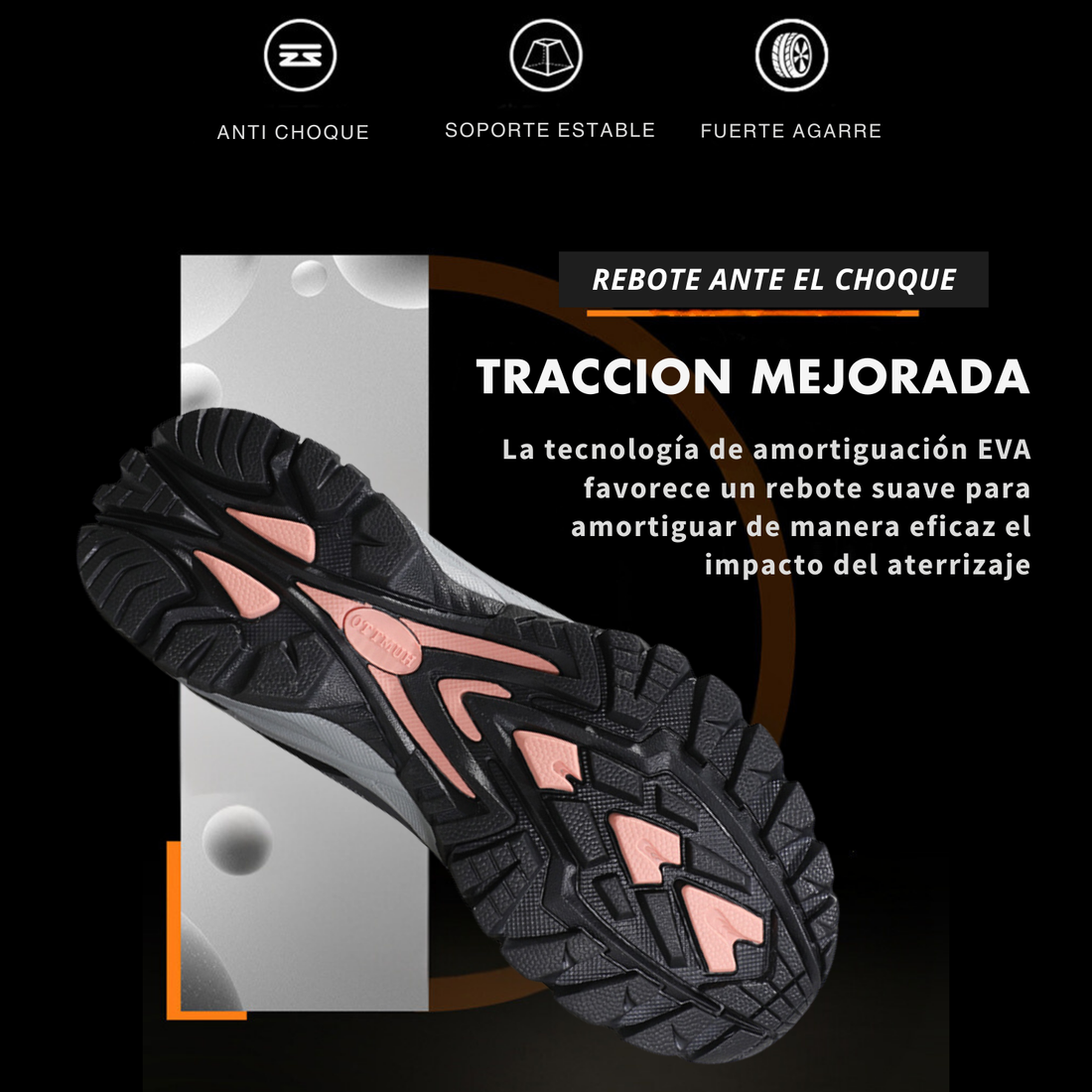 Humtto Tenis Senderismo Para Mujer Montaña Camping Transpirable Tenis Para Trail Botas Senderismo (Gris Rosa)