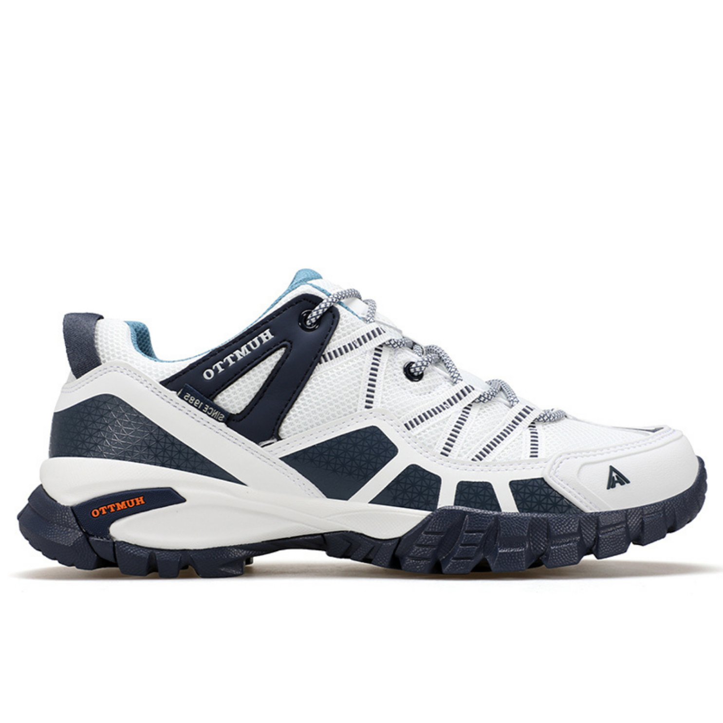 Humtto Tenis Senderismo Para Hombre Montaña Camping Transpirable Tenis Para Trail Botas Senderismo (Blanco Unisex)