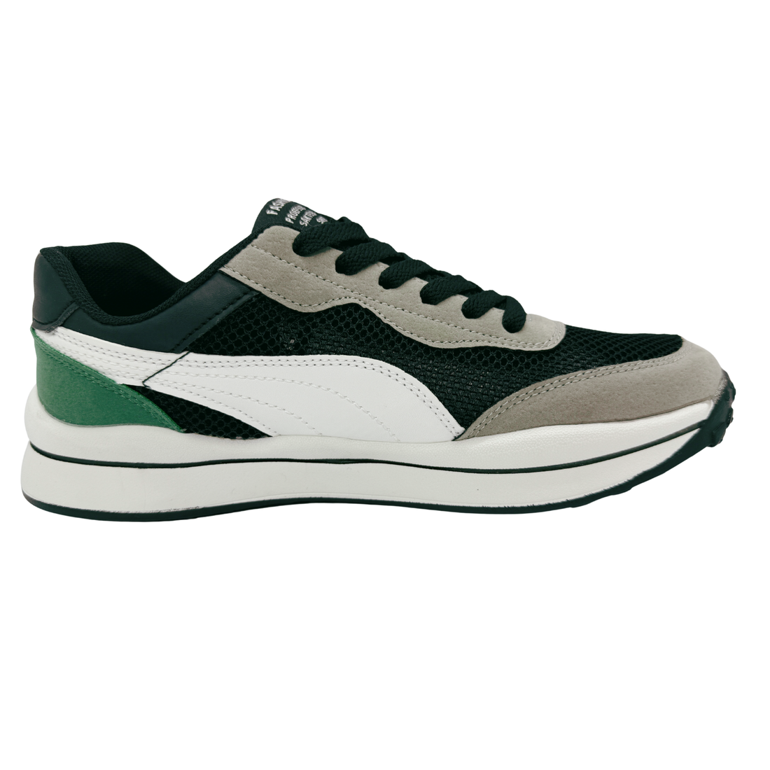 Tenis Gym, Running, Senderismo, Deportivos, Casuales Para Hombre (Verde-Gris-Negro)