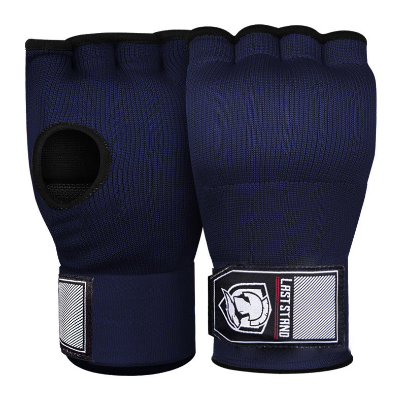 Guantes de gel, guantes de boxeo de medio dedo, vendaje de boxeo rápido y fácil, protector de manos de tela