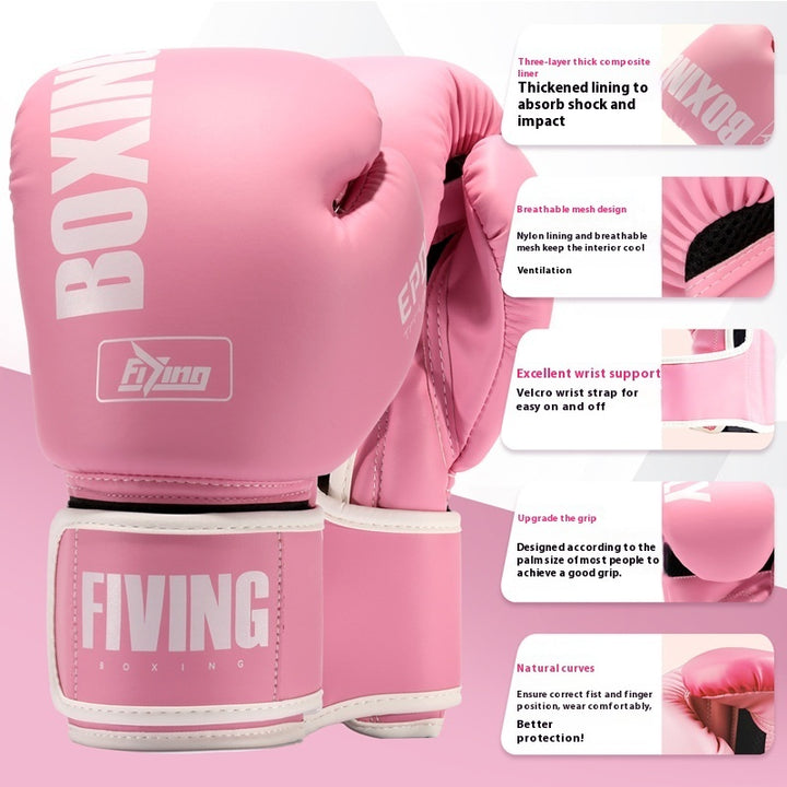 Guantes de boxeo profesionales para mujer Guantes de boxeo Guantes de entrenamiento