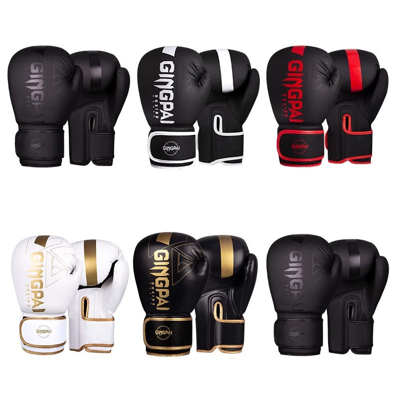 Guantes de boxeo profesionales para entrenamiento de lucha, duraderos.