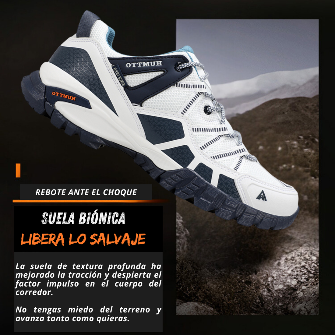 Humtto Tenis Senderismo Para Hombre Montaña Camping Transpirable Tenis Para Trail Botas Senderismo (Blanco Unisex)