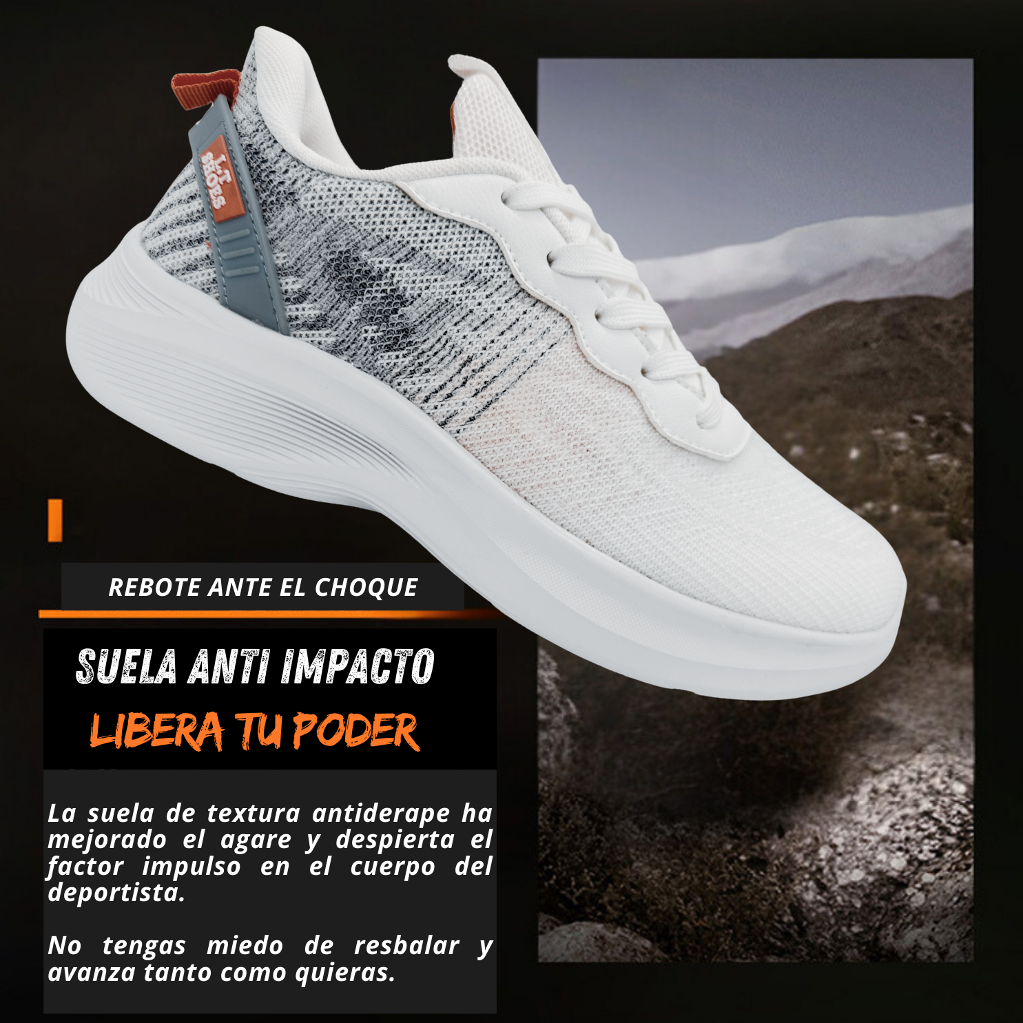 Tenis Para Correr, Deportivos, Running, Senderismo, Casuales Para Hombre (Blanco)