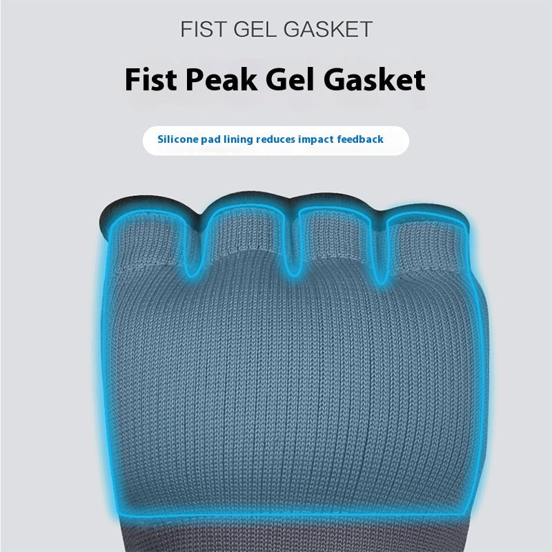 Guantes de gel, guantes de boxeo de medio dedo, vendaje de boxeo rápido y fácil, protector de manos de tela