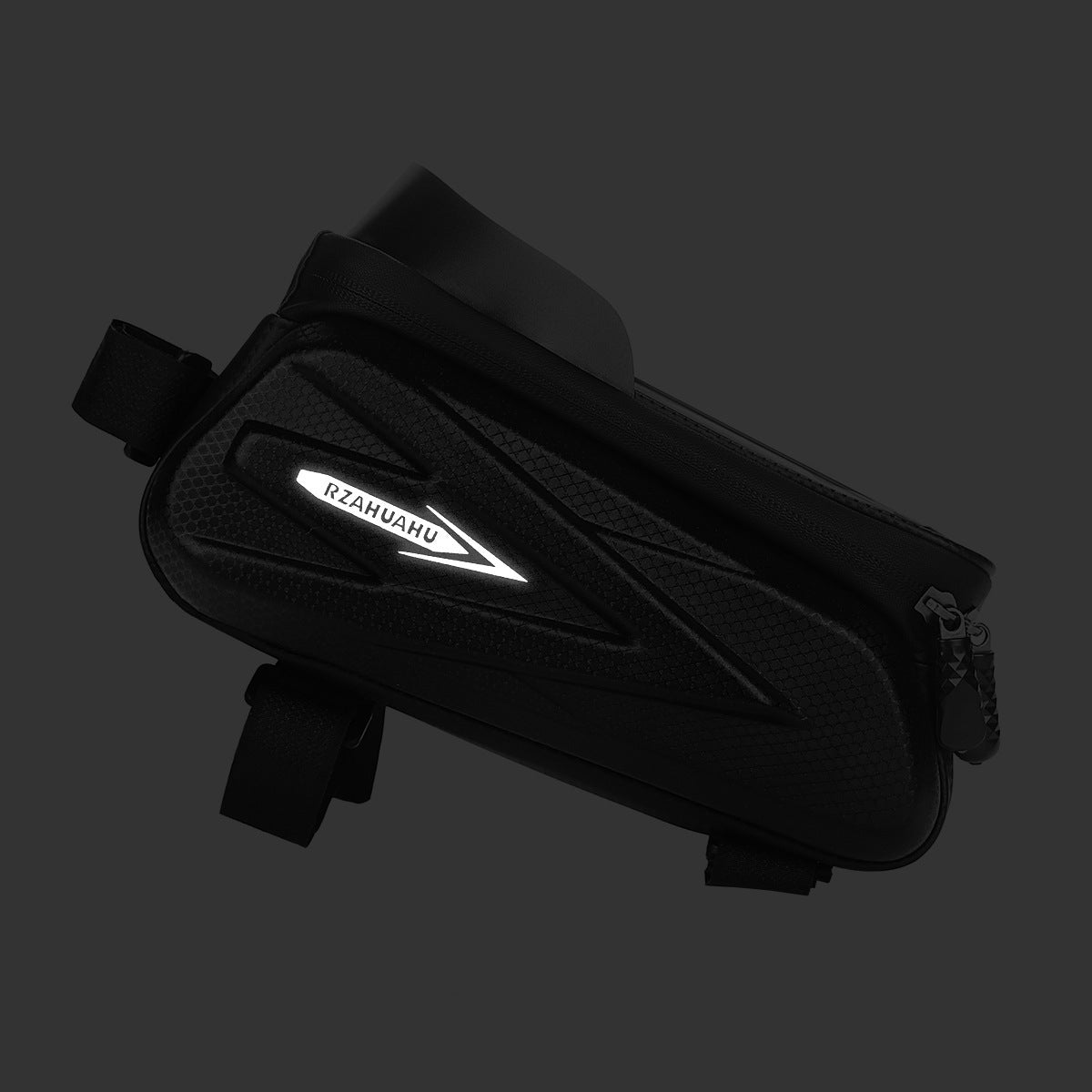 Bolsa de almacenamiento para teléfono en el tubo superior de la bicicleta