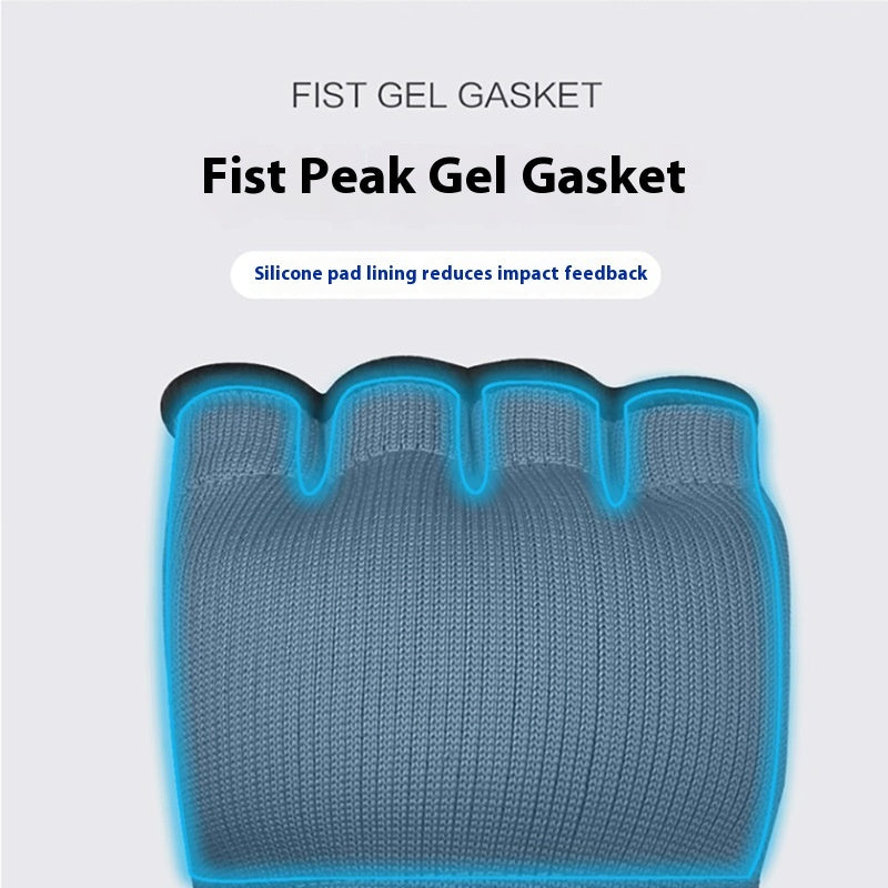 Guantes de gel, guantes de boxeo de medio dedo, vendaje de boxeo rápido y fácil, protector de manos de tela