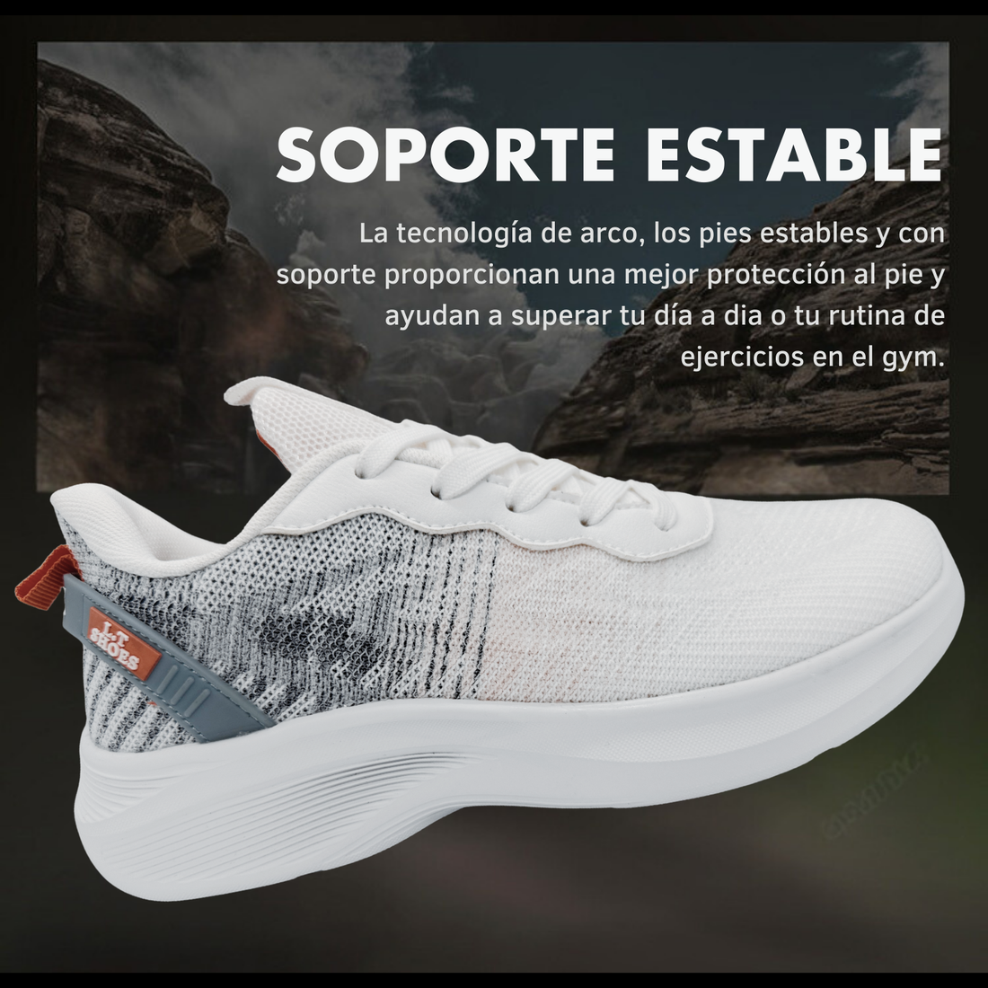 Tenis Para Correr, Deportivos, Running, Senderismo, Casuales Para Hombre (Blanco)