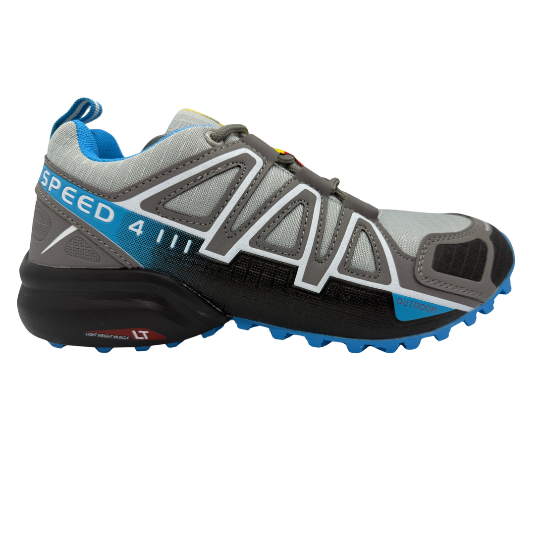 Tenis Trail, Running, Gym, Senderismo, Deportivos Para Mujer (S4) (Gris Azul)