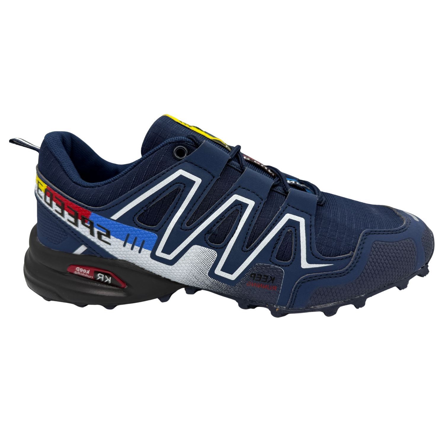 Tenis para Trail Running, Senderismo, Gym Para Hombre (Azul Marino)