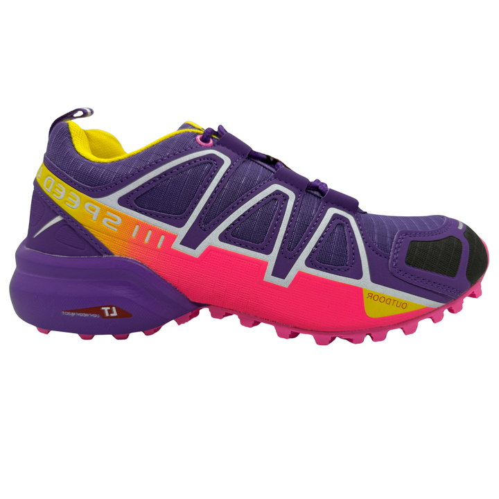 Tenis Trail, Running, Gym, Senderismo, Deportivos Para Mujer (S4) (Morado Rosa)