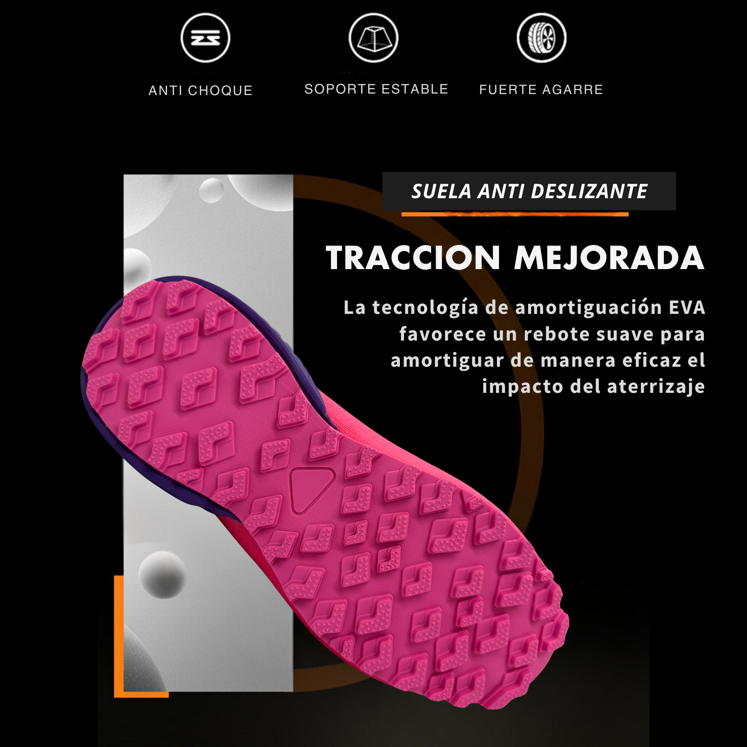 Tenis Trail, Running, Gym, Senderismo, Deportivos Para Mujer (S4) (Morado Rosa)
