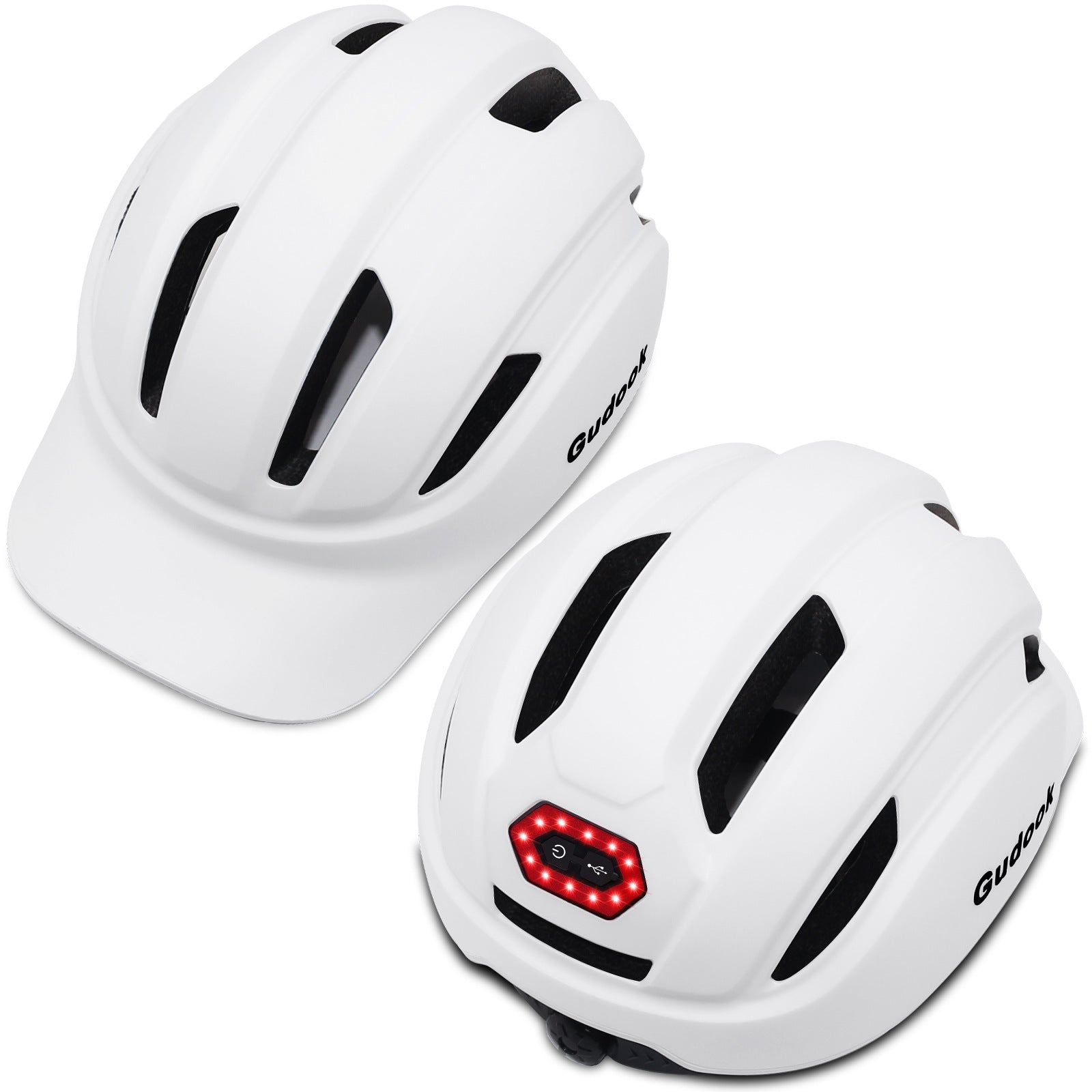 Casco de ciclismo con visera, transpirable, para uso diario, para hombre y mujer