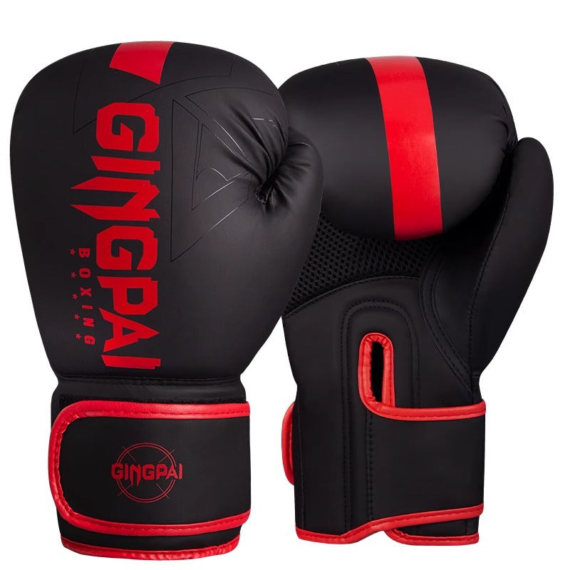 Guantes de boxeo profesionales para entrenamiento de lucha, duraderos.