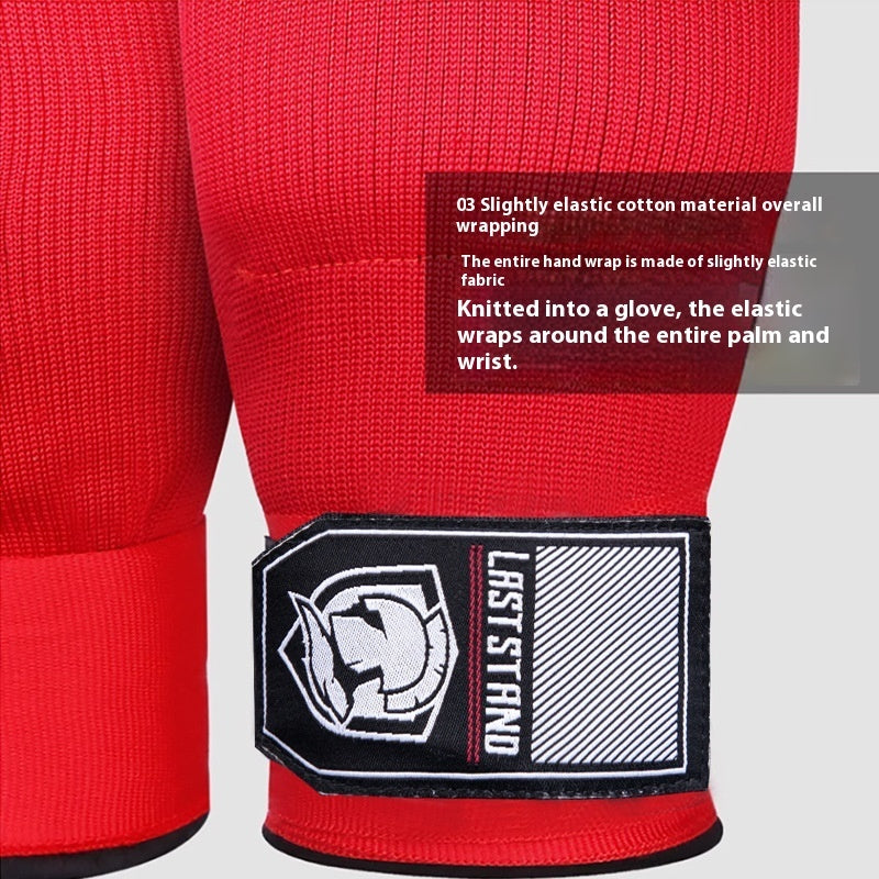 Guantes de gel, guantes de boxeo de medio dedo, vendaje de boxeo rápido y fácil, protector de manos de tela