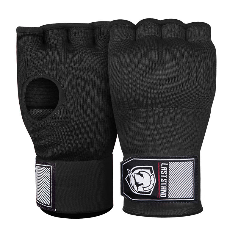 Guantes de gel, guantes de boxeo de medio dedo, vendaje de boxeo rápido y fácil, protector de manos de tela
