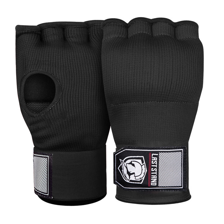 Guantes de gel, guantes de boxeo de medio dedo, vendaje de boxeo rápido y fácil, protector de manos de tela
